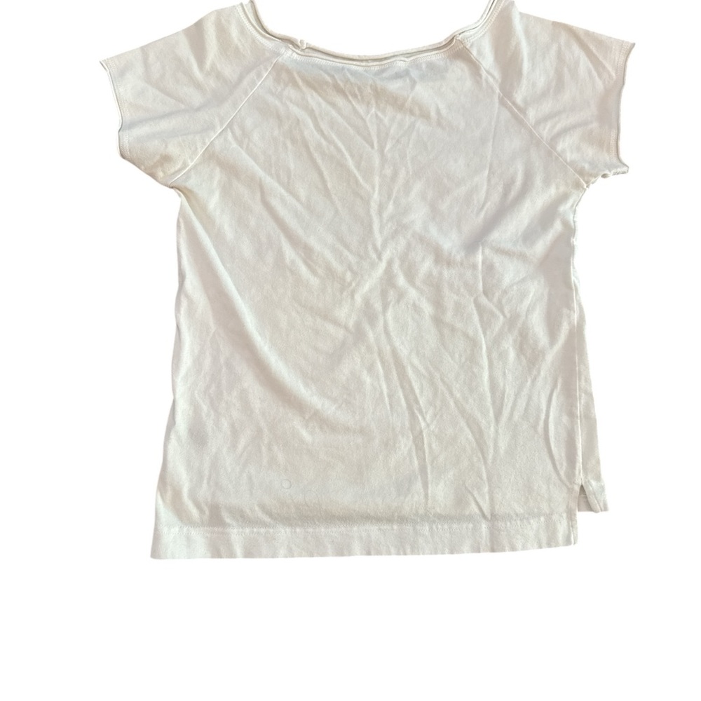 Women’s Tee Shirt Bundle Deal White Tee with Teal Sleeves - Graphic Raglan Shirt - Picture 4 of 5
